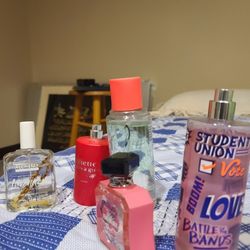 A lot of perfume and body spray.