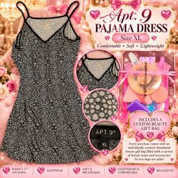 Apt 9 XL Pajama Dress & Custom Beauty Gift Bag