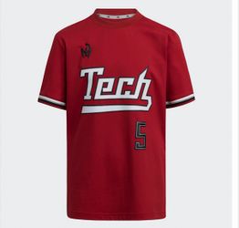 NEW Adidas Youth Large Texas Tech Red Raiders University Patrick Mahomes Shirt