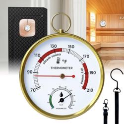 Sauna Thermometer Fahrenheit and Hygrometer