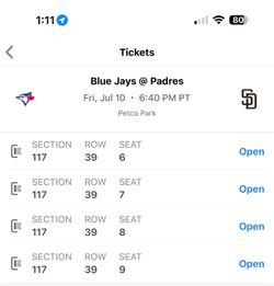 Padres vs Blue Jays Tickets