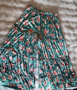 Soft crushed velvet texture, boho Natural Life wide-leg pants