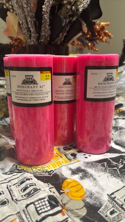 Merchant 41 Pink Matte Tulle Rolls – Set of 4