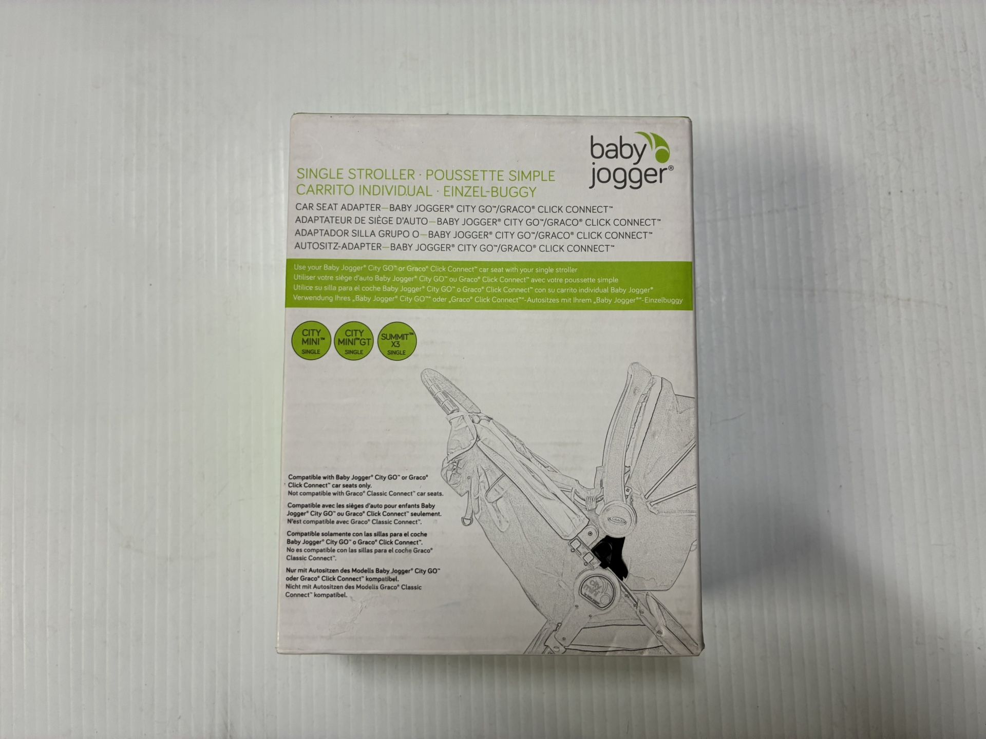 Baby Jogger Single Stroller Car Seat Adapter for CITY Mini, Mini GT, Summit X3
