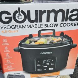 Gourmia Programmable Slow Cooker 4.5-Quart