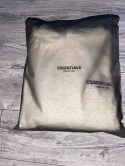 Essential hoodie light oatmeal size S