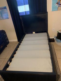 Dark Blue - Twin  bed