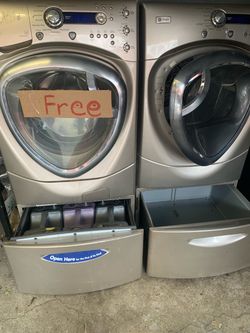 Washer and Dryer Set GE Profile Front Loader