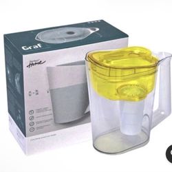 Water Purifier Pitcher Complete w Filter Cartridge - PERFECT ORGANICS GRAF Blue