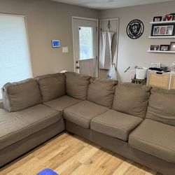 Sectional, Love Seat And Ottoman 