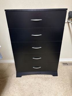 Black Dresser - 5 Drawers $50 OBO