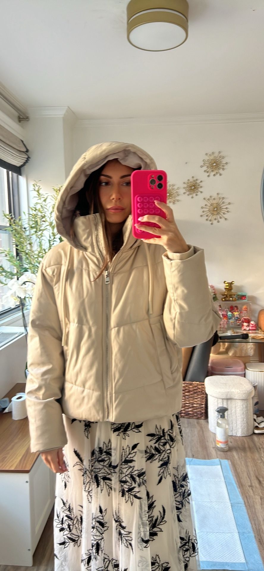 oversized Zara Puffer Jacket XS