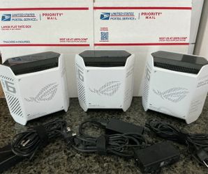 Used for only 6 months Like New! ASUS ROG Rapture GT6 Tri-Band WiFi 6 Mesh WiFi System