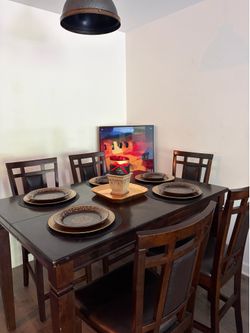 Dining table with chairs
