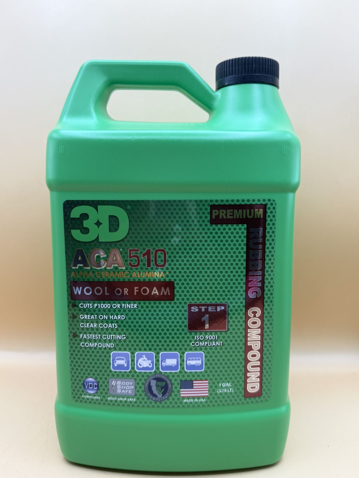 3D ACA 510 Premium Rubbing Compound 128 oz.