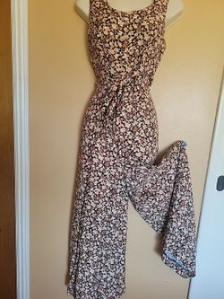 Womens vintage jumper Romper wide pants