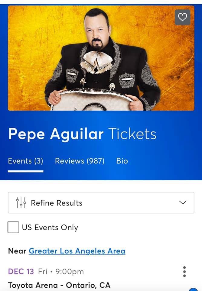 Concert Tickets - Pepe Aguilar