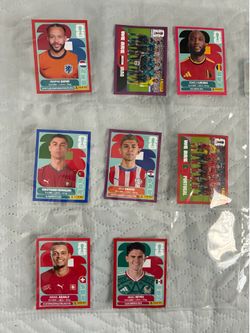 Rare Parallels of Panini World Cup 2026 stickers