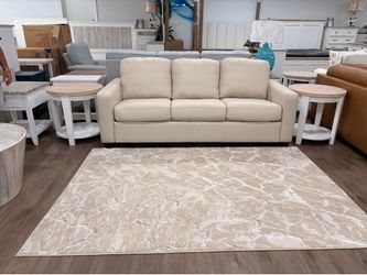 Palliser leather pullout sleeper sofa couch