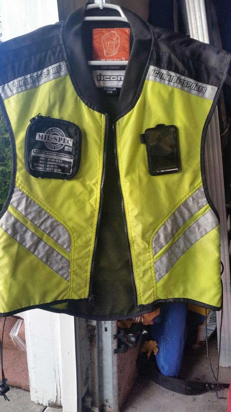 Icon reflective vest motorcycle Mil Spec