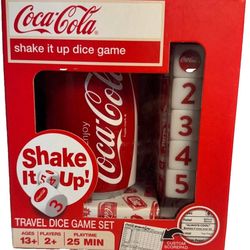 Coca-Cola Shake it Up! Travel Dice Game Set - #42073 - NEW! Factory Sealed