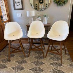 Set of 3 IKEA FANBYN Mid Century Modern Style Bar Stools