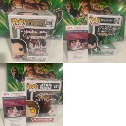 Funko Pops Signatures With COA