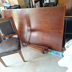 72+18  Cherry Wood Dining  / 6 Chairs