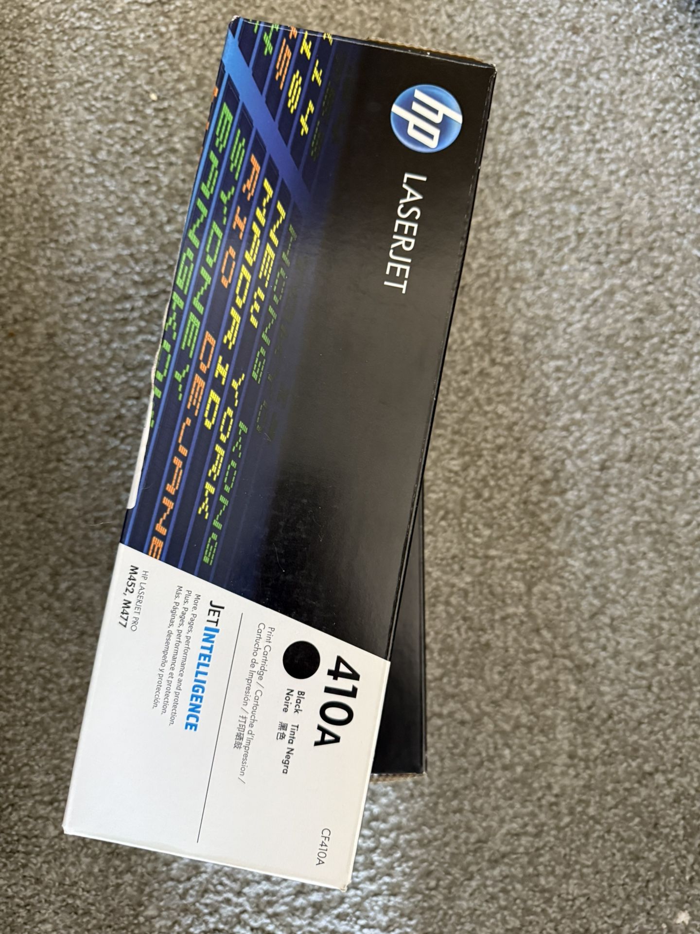 HP 410X Black Toner Cartridge, brand new, unopened box