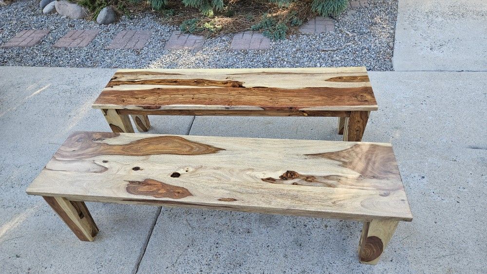 Solid Hardwood Benches