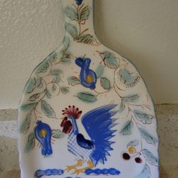 Vintage Nasco hand painted  ceramic serving board