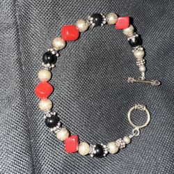 925 Silver Sterling Beads Bracelet