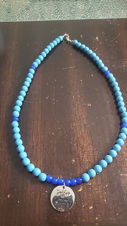 Blue daddys girl necklace