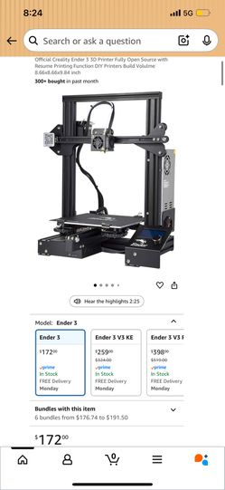 Creality Ender 3 3D Printer