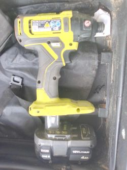 Ryobi Drill Set With Leaf Blower