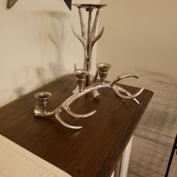  Metal Antler Candle holders (2)