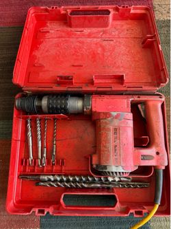 Hilti TE-22 SDS Rotary Hammer Drill w/ Multi Sized Bits - Tested Works!