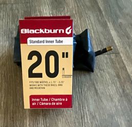2 Blackburn Standard Inner Tube 20" x 1.75-2.25 Schrader Valve 32mm Black