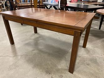 Dark Finish Wood Dining Table