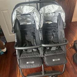 ZOE Twin Double Stroller – Lightweight, Compact + Travel Bag 