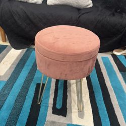 Round Storage Ottoman 