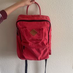 Vans Red Backpack