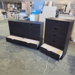 Five and Eight drawers dresser with rails / 5 and 8 drawers dresser with rails