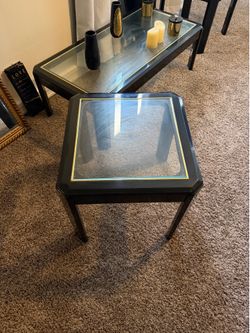 Glass table set