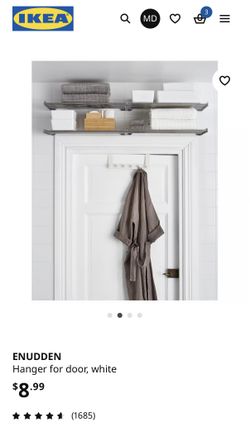 IKEA Enudden Hanger For Door In White