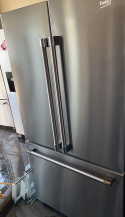 Beko 3 Door Stainless Steel Fridge
