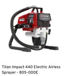 It's a Titan Impact 440 Electric Airless Sprayer, a professional machine 