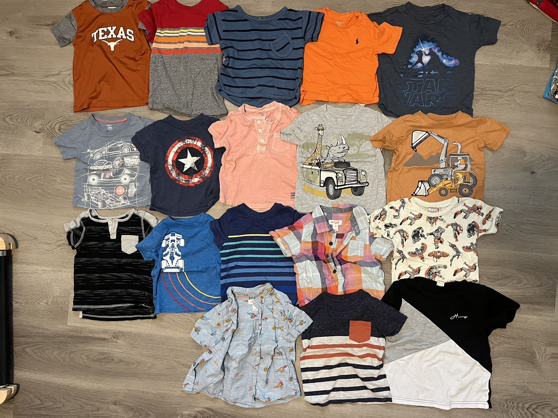 12–18M Baby Boy Clothing Bundle (87 Pieces) | Nike, Columbia, Ralph Lauren, Old Navy & More | Gently Used
