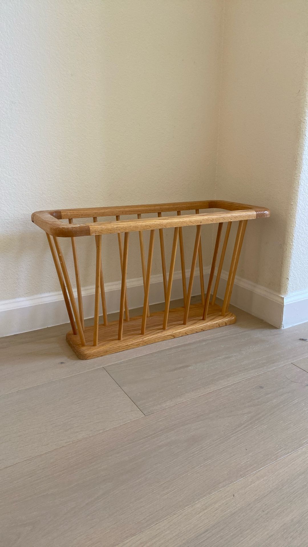 Vintage Wood Magazine Holder