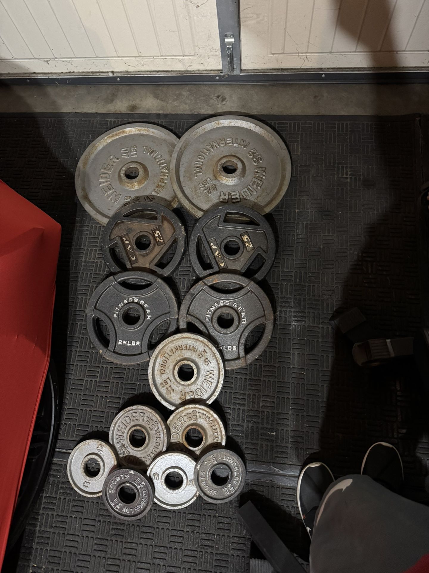 Olympic weights 220lbs total